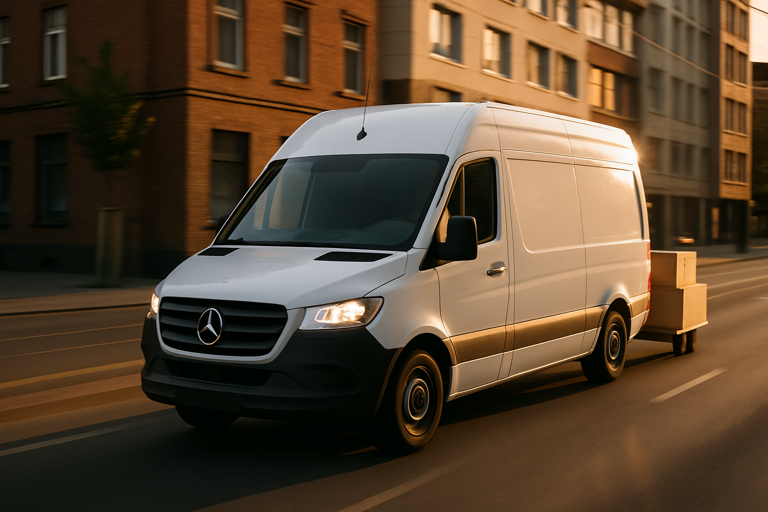 Beiladung Bochum Express 24h Transporter unterwegs